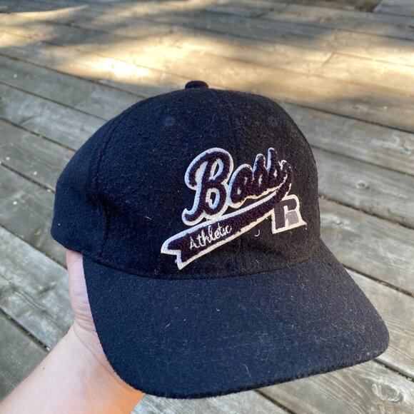 Hugo Boss Russell Athletic Firas Men's Baseball Cap Strapback Hat Navy Blue - Picture 4 of 5